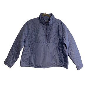 Avia Jacket Women XL 16-18 Blue Quilted 1/2 Zip Pullover Zip Pockets Outdoor